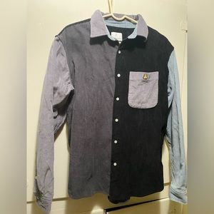 Teddy Fresh corduroy button up collar shirt